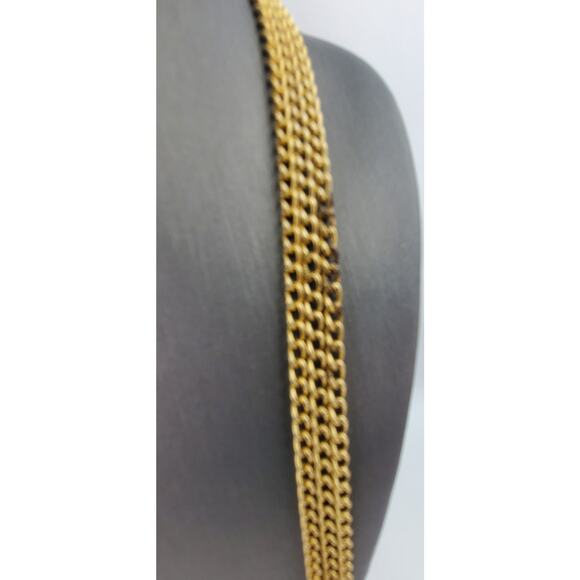 Vintage Simulated Pearl 3 Strand Extra Long Statement Necklace - Estate Find! - Picture 8 of 8